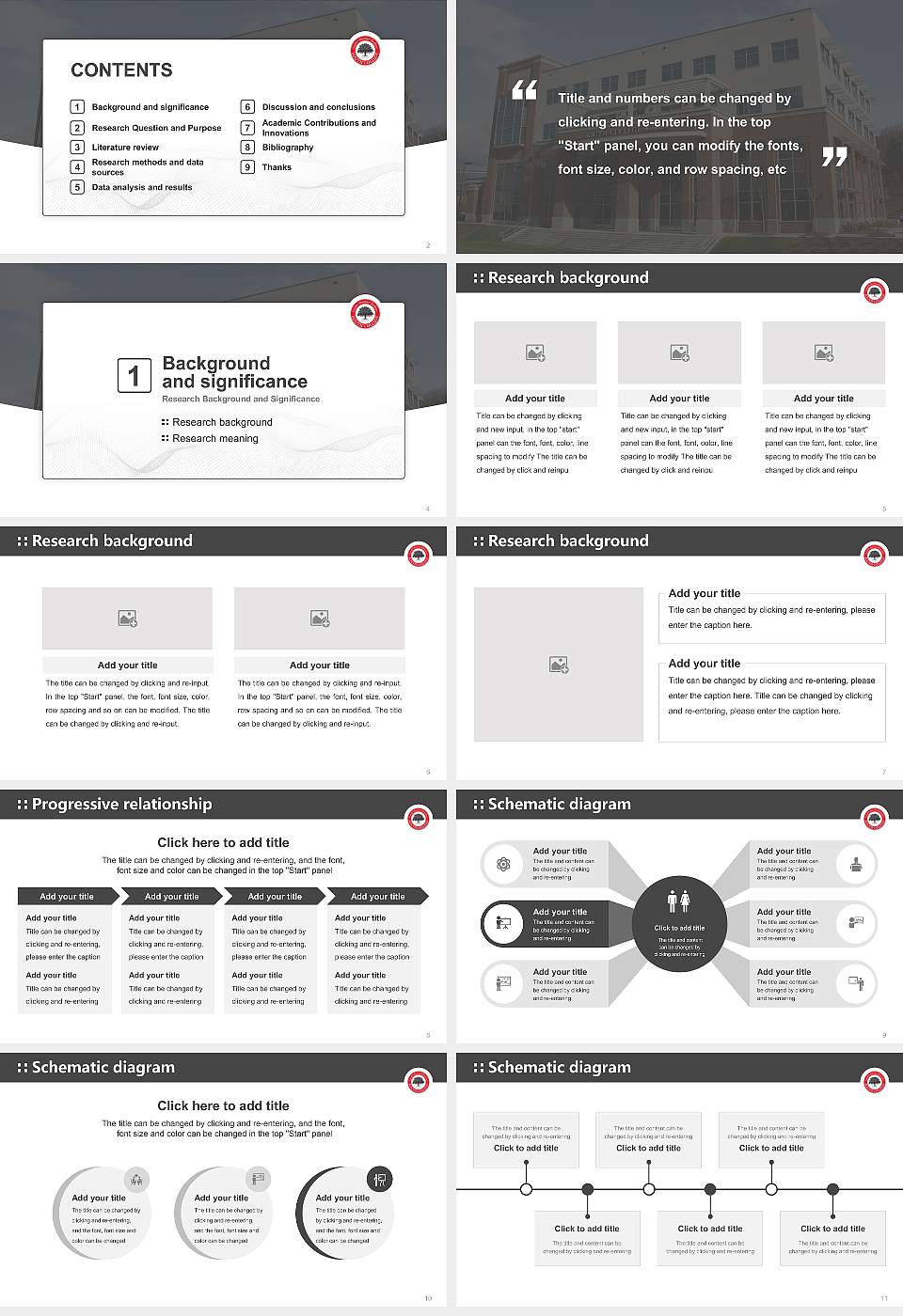 South College Asheville Graduation Thesis Defense PPT Template16:9 ratio PPT effect preview image2