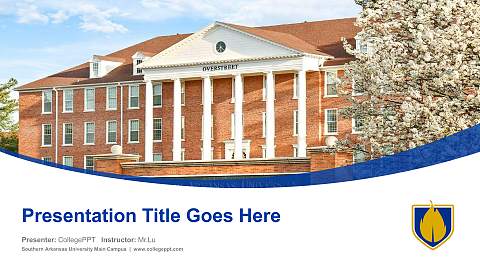Southern Arkansas University Main Campus Course/Courseware Creation PPT Template