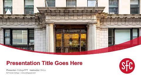 St Francis College Course/Courseware Creation PPT Template