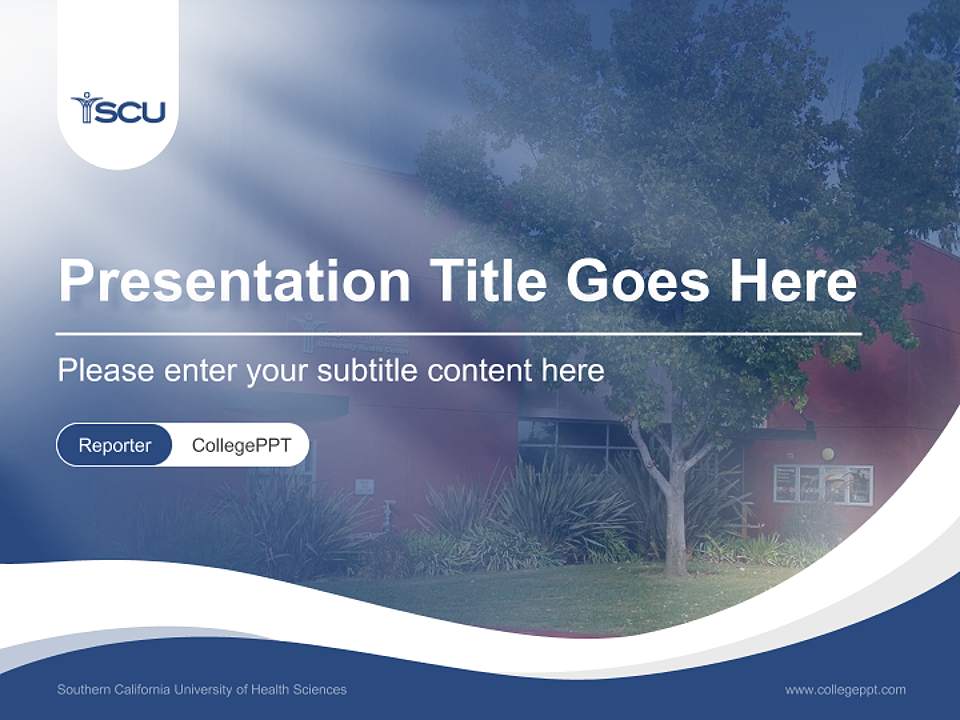 Southern California University of Health Sciences Lecture Sharing and Networking Event PPT Template4:3 ratio PPT effect preview image4