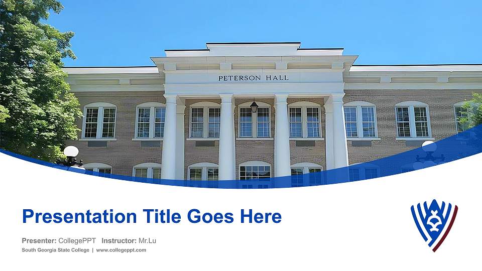 South Georgia State College Course/Courseware Creation PPT Template16:9 ratio PPT effect preview image
