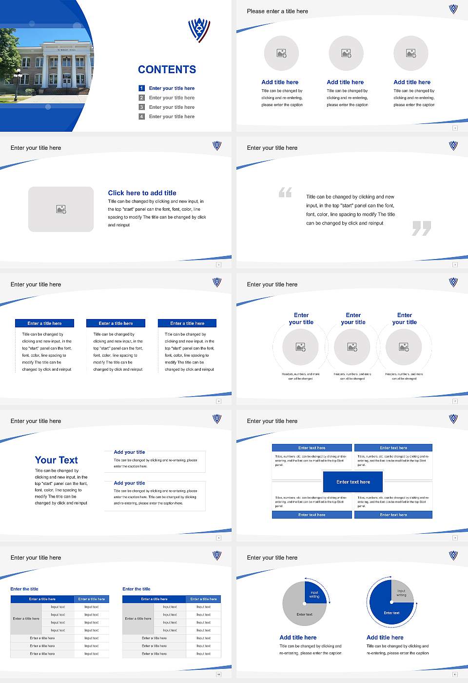 South Georgia State College Course/Courseware Creation PPT Template16:9 ratio PPT effect preview image2