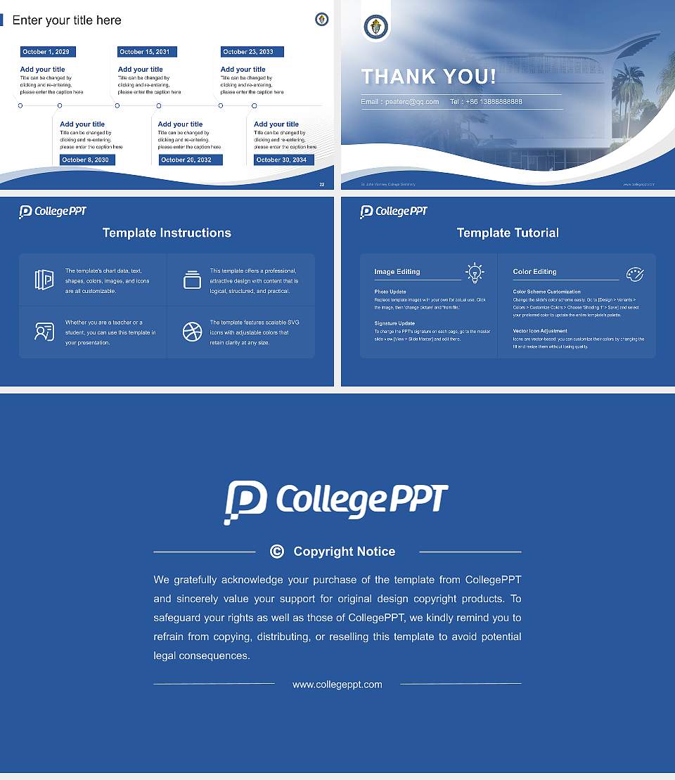 St. John Vianney College Seminary Lecture Sharing and Networking Event PPT Template16:9 ratio PPT effect preview image4