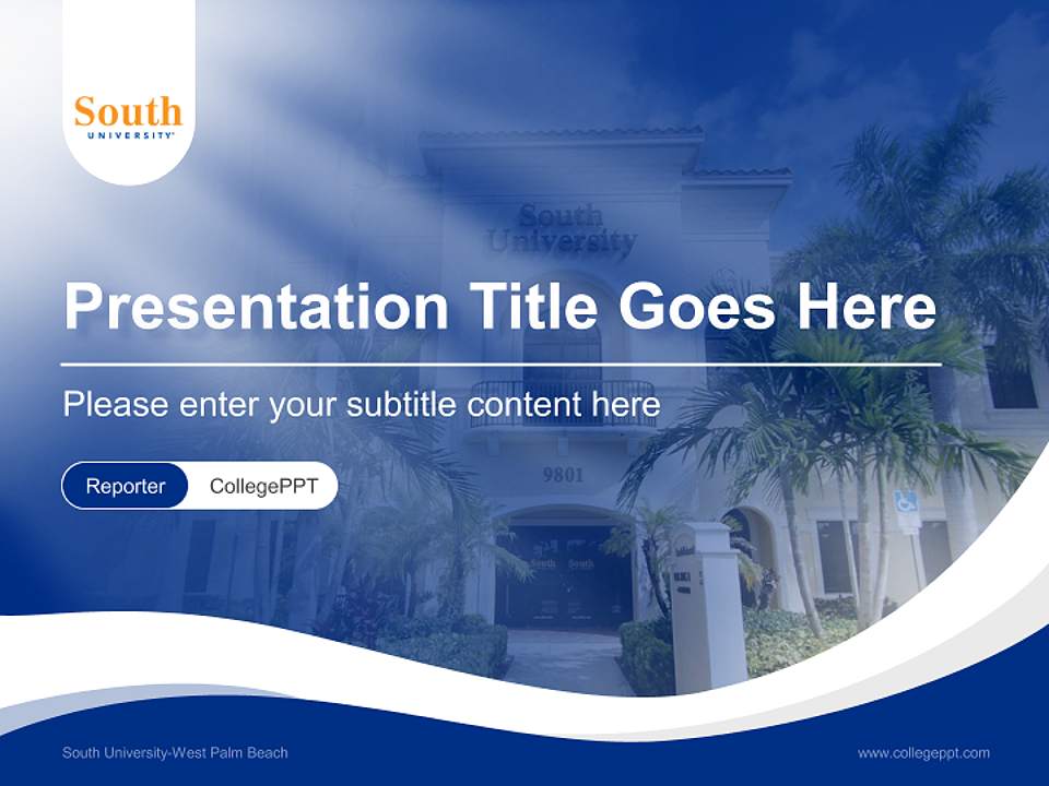 South University-West Palm Beach Lecture Sharing and Networking Event PPT Template4:3 ratio PPT effect preview image4