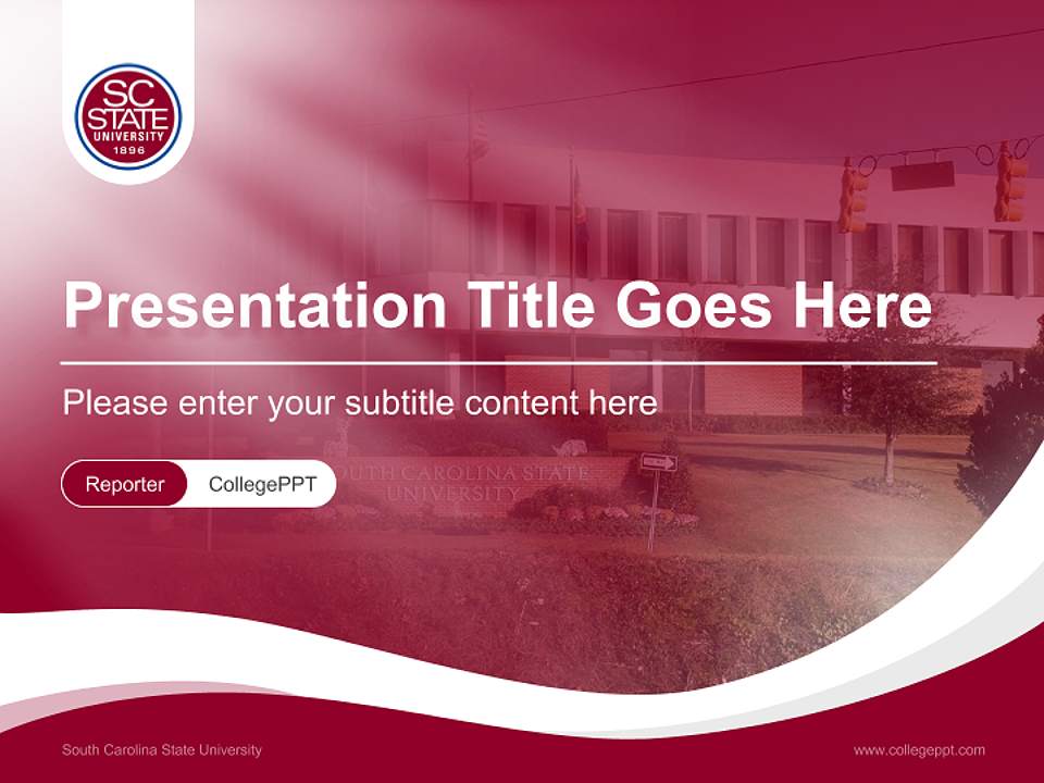 South Carolina State University Lecture Sharing and Networking Event PPT Template4:3 ratio PPT effect preview image4