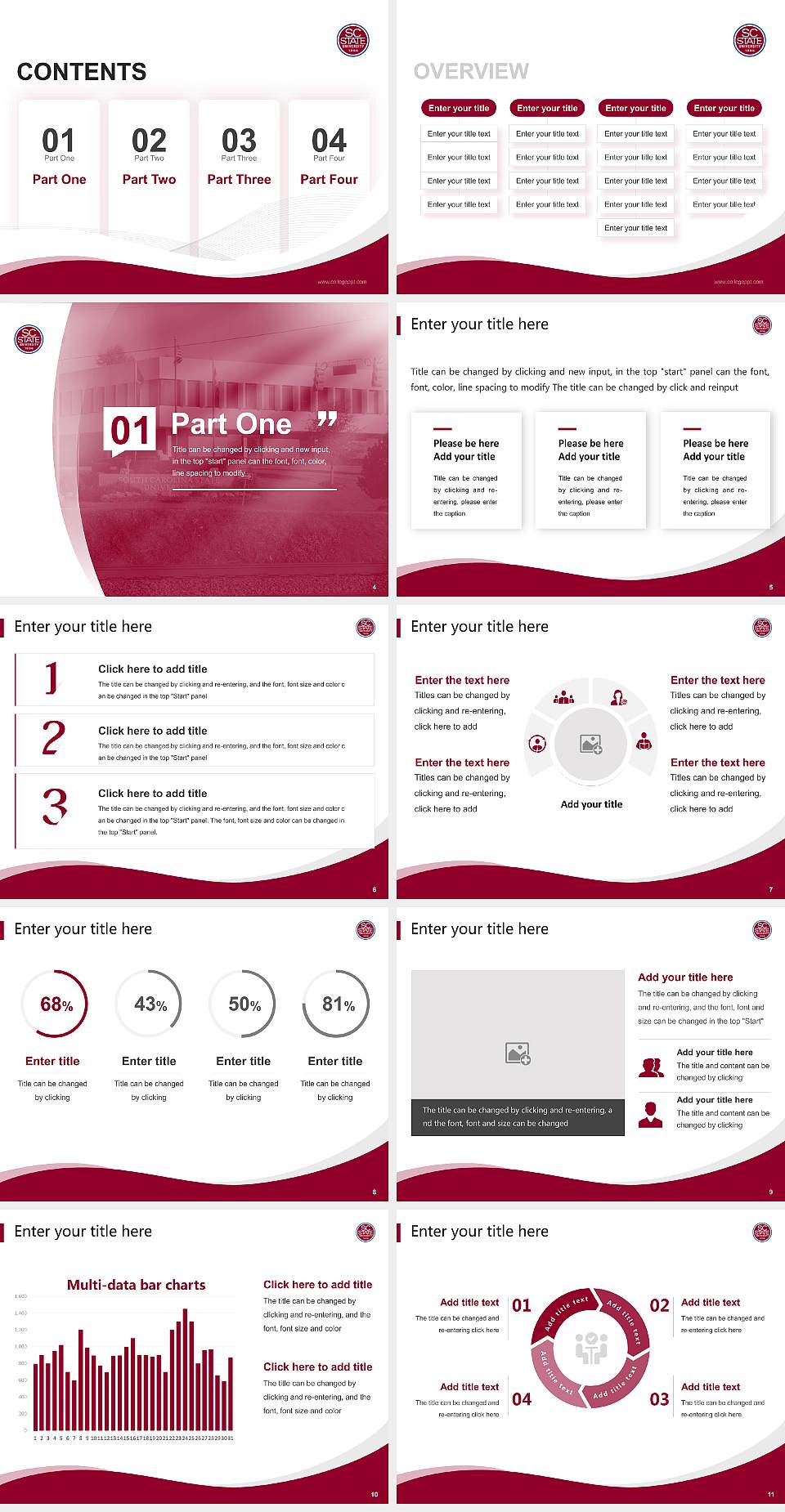 South Carolina State University Lecture Sharing and Networking Event PPT Template4:3 ratio PPT effect preview image2