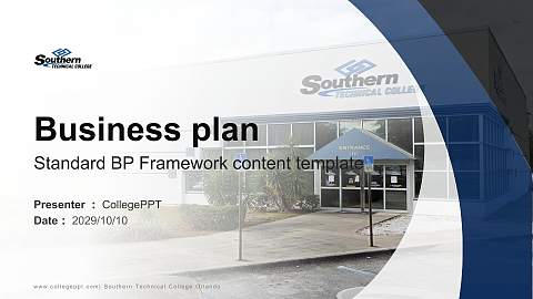 Southern Technical College Orlando Competition/Entrepreneurship Contest PPT Template