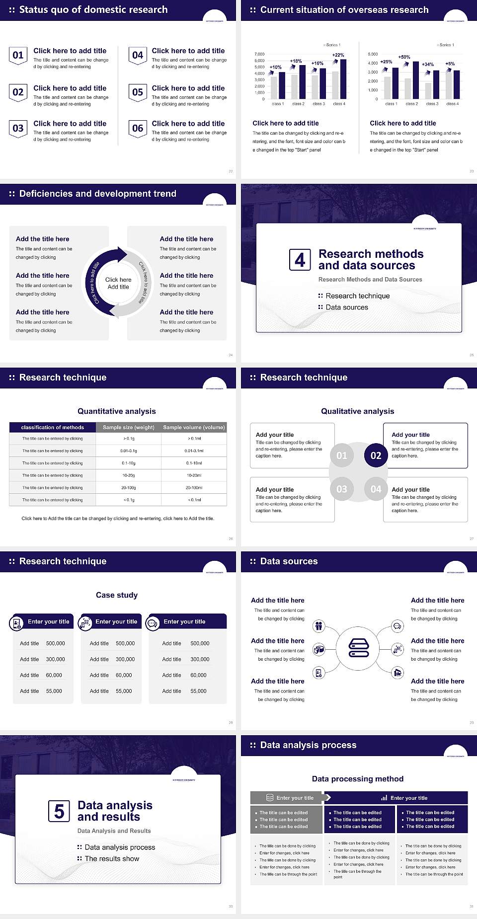 Southern University Law Center Graduation Thesis Defense PPT Template4:3 ratio PPT effect preview image4