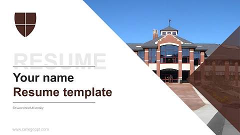 St Lawrence University Resume PPT Template