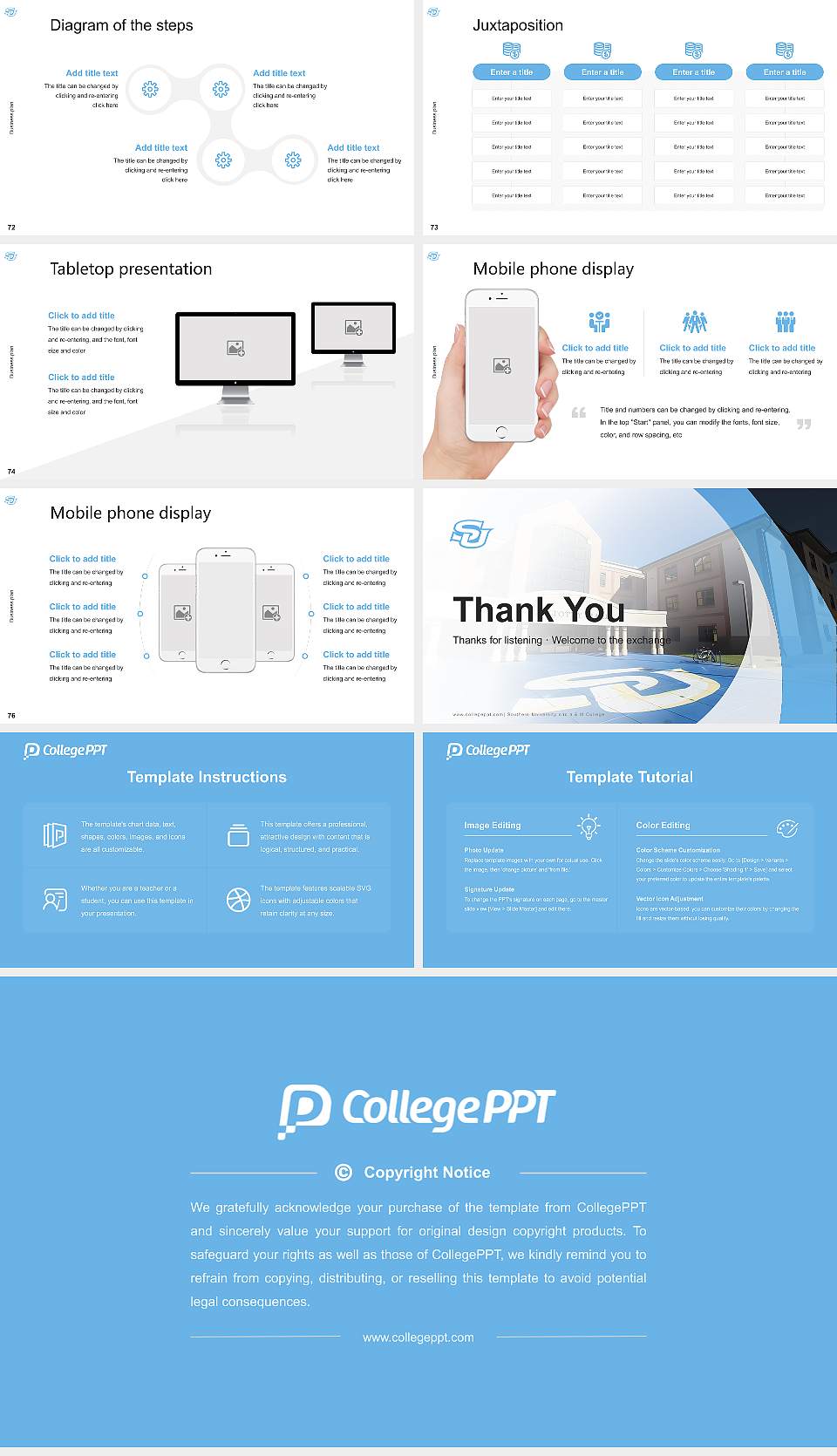 Southern University and a & M College Competition/Entrepreneurship Contest PPT Template16:9 ratio PPT effect preview image9