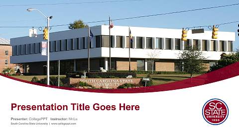 South Carolina State University Course/Courseware Creation PPT Template