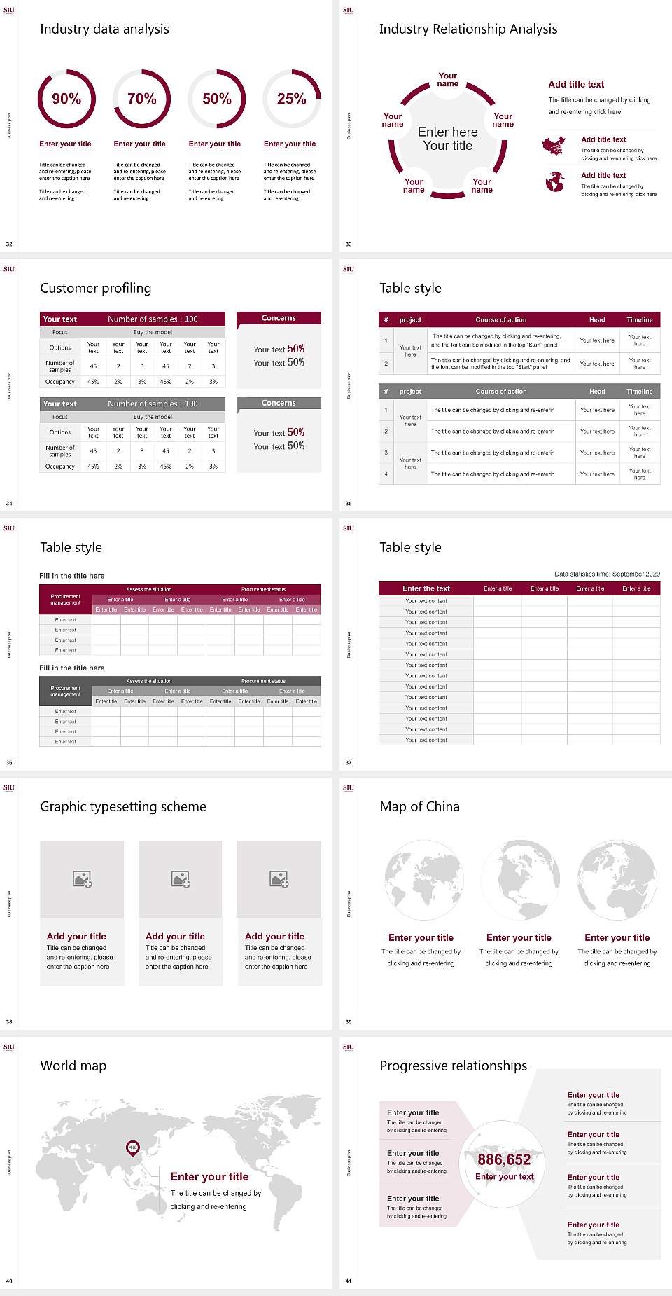 Southern Illinois University-Carbondale Competition/Entrepreneurship Contest PPT Template4:3 ratio PPT effect preview image5