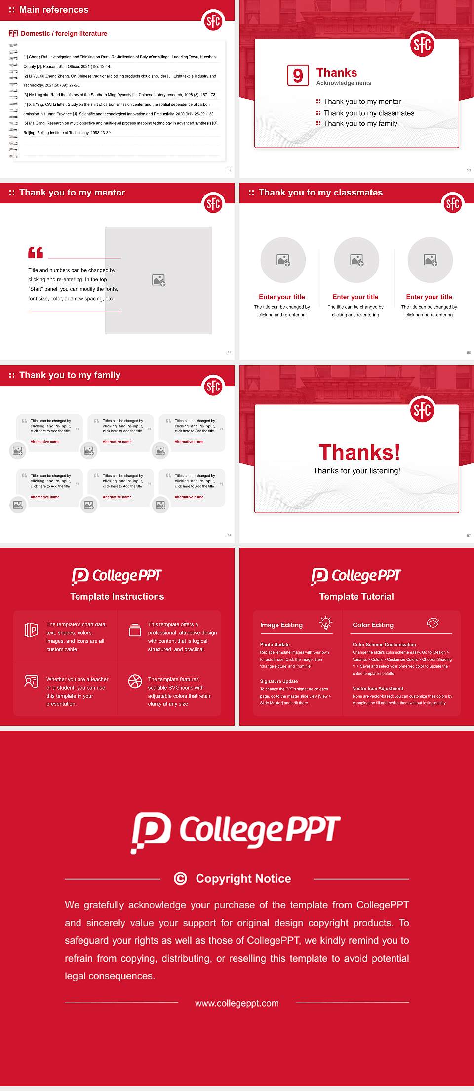 St Francis College Graduation Thesis Defense PPT Template4:3 ratio PPT effect preview image7