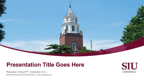 Southern Illinois University-Carbondale Course/Courseware Creation PPT Template