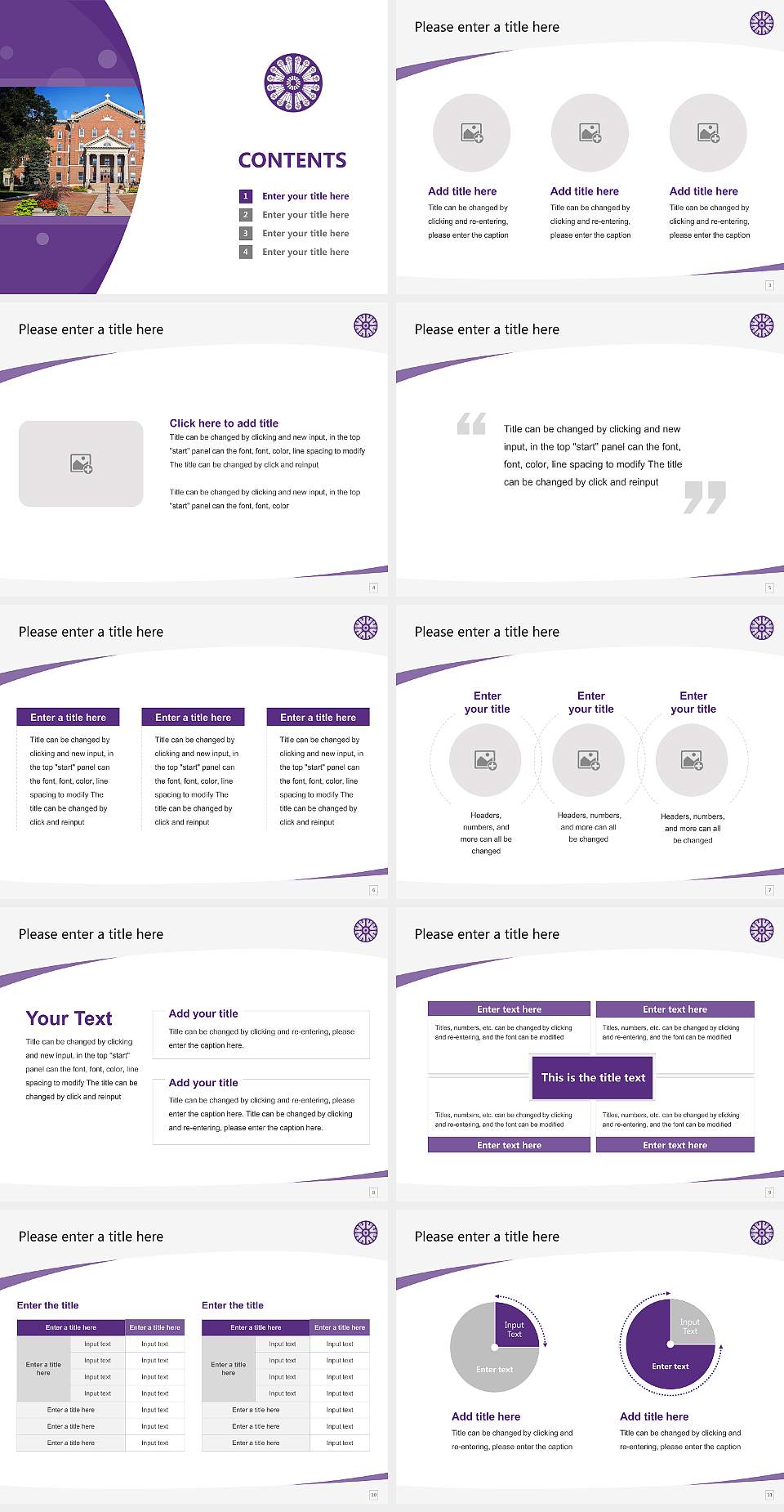 St Catherine University Course/Courseware Creation PPT Template4:3 ratio PPT effect preview image2