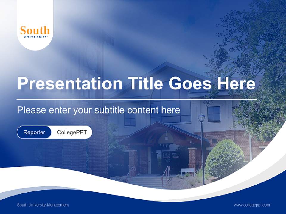 South University-Montgomery Lecture Sharing and Networking Event PPT Template4:3 ratio PPT effect preview image4