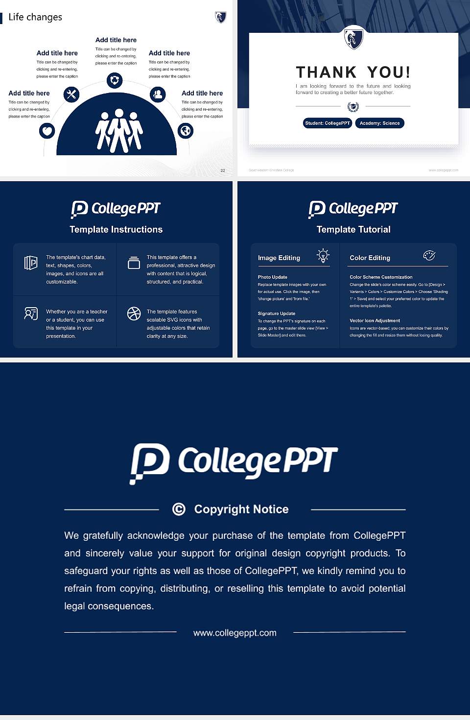 Southwestern Christian College National Scholarship Defense PPT Template4:3 ratio PPT effect preview image4