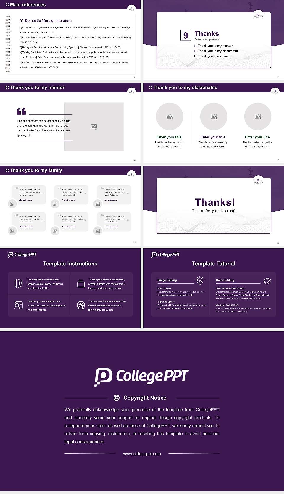 Spring Hill College Graduation Thesis Defense PPT Template16:9 ratio PPT effect preview image7