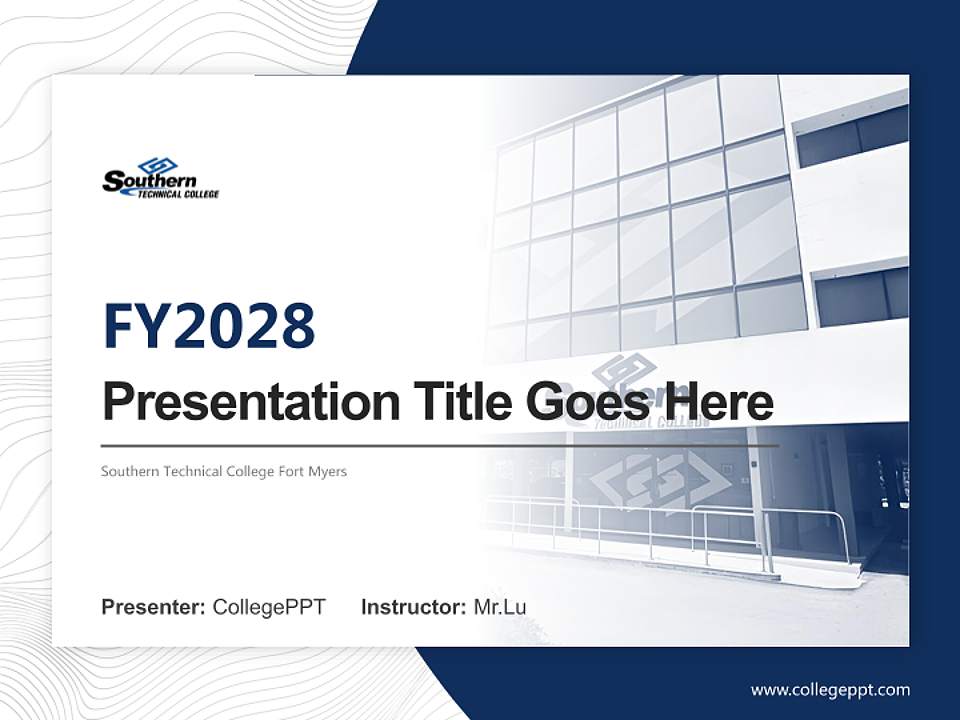 Southern Technical College Fort Myers Academic Presentation/Research Findings Report PPT Template4:3 ratio PPT effect preview image5