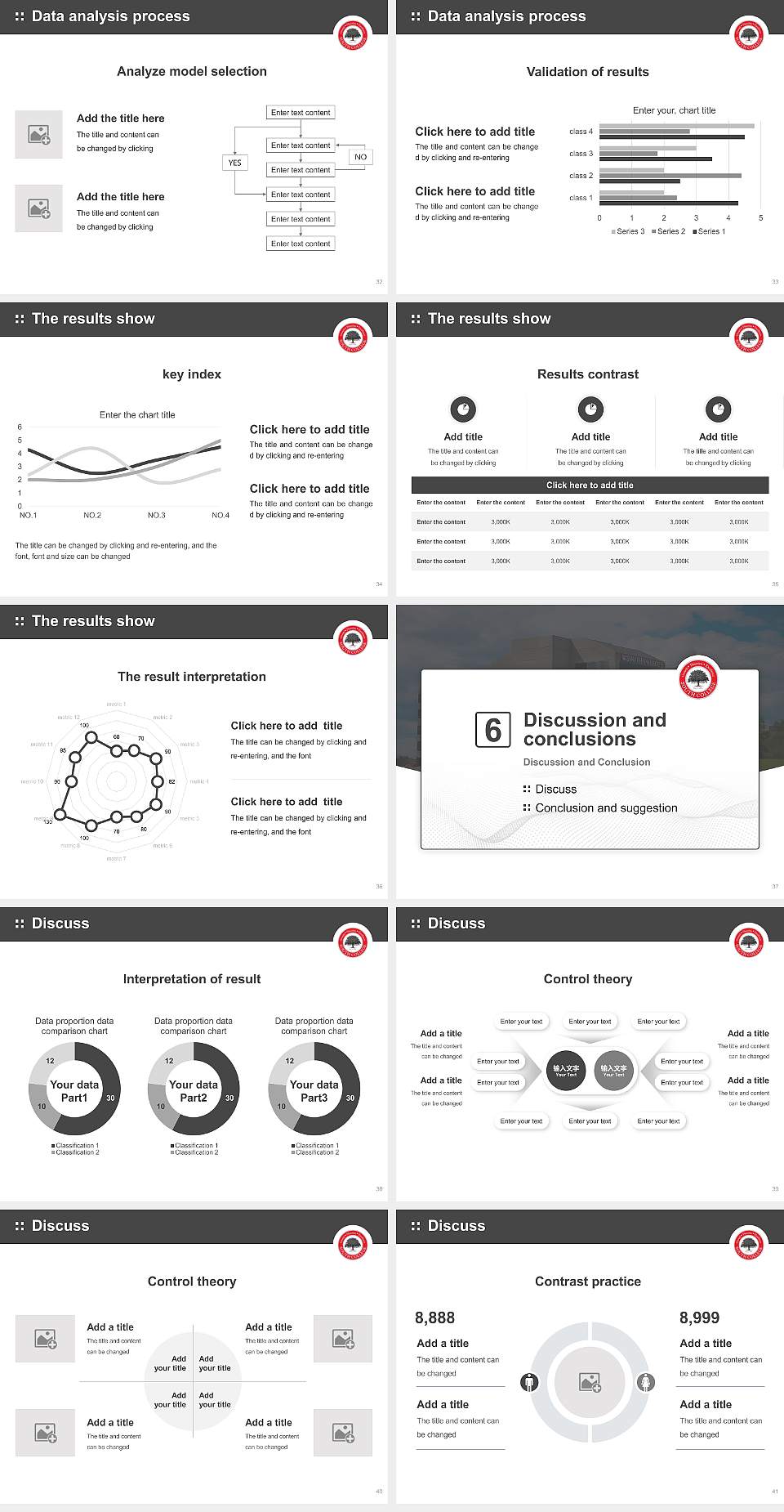 South College Nashville school Graduation Thesis Defense PPT Template4:3 ratio PPT effect preview image5