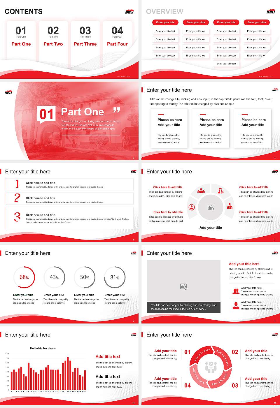 Southeastern University Lecture Sharing and Networking Event PPT Template16:9 ratio PPT effect preview image2