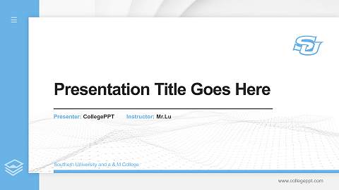 Southern University and a & M College Thesis Proposal/Graduation Defense PPT Template