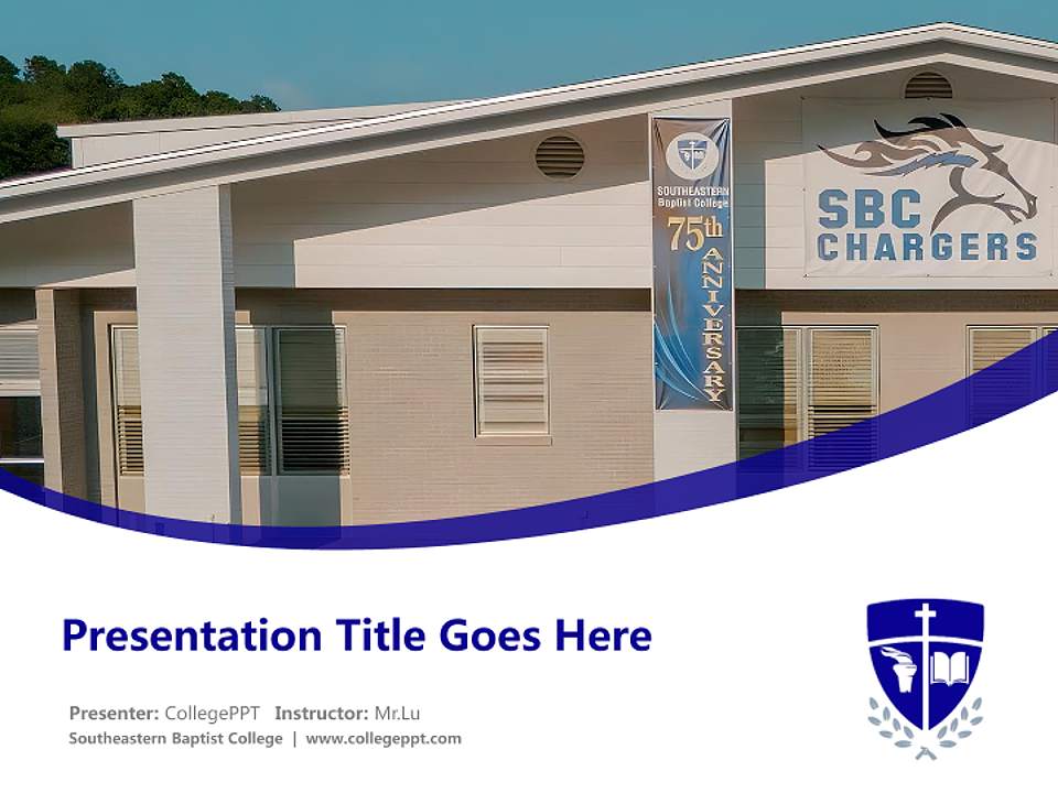 Southeastern Baptist College Course/Courseware Creation PPT Template4:3 ratio PPT effect preview image5