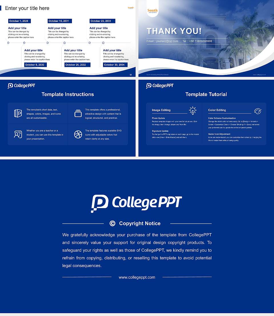 South University-West Palm Beach Lecture Sharing and Networking Event PPT Template16:9 ratio PPT effect preview image4