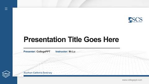 Southern California Seminary Thesis Proposal/Graduation Defense PPT Template