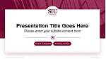 Southern Illinois University-Carbondale Beursverdediging PPT-sjabloon