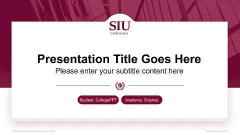 Southern Illinois University-Carbondale National Scholarship Defense PPT Template