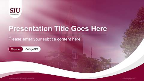Southern Illinois University-Carbondale Lecture Sharing and Networking Event PPT Template