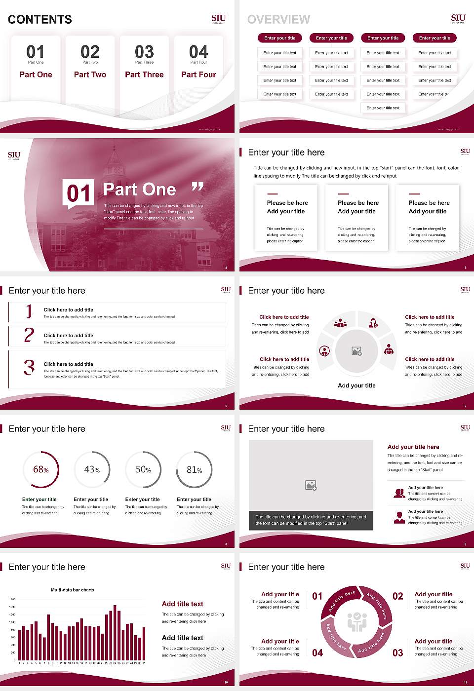 Southern Illinois University-Carbondale Lecture Sharing and Networking Event PPT Template16:9 ratio PPT effect preview image2