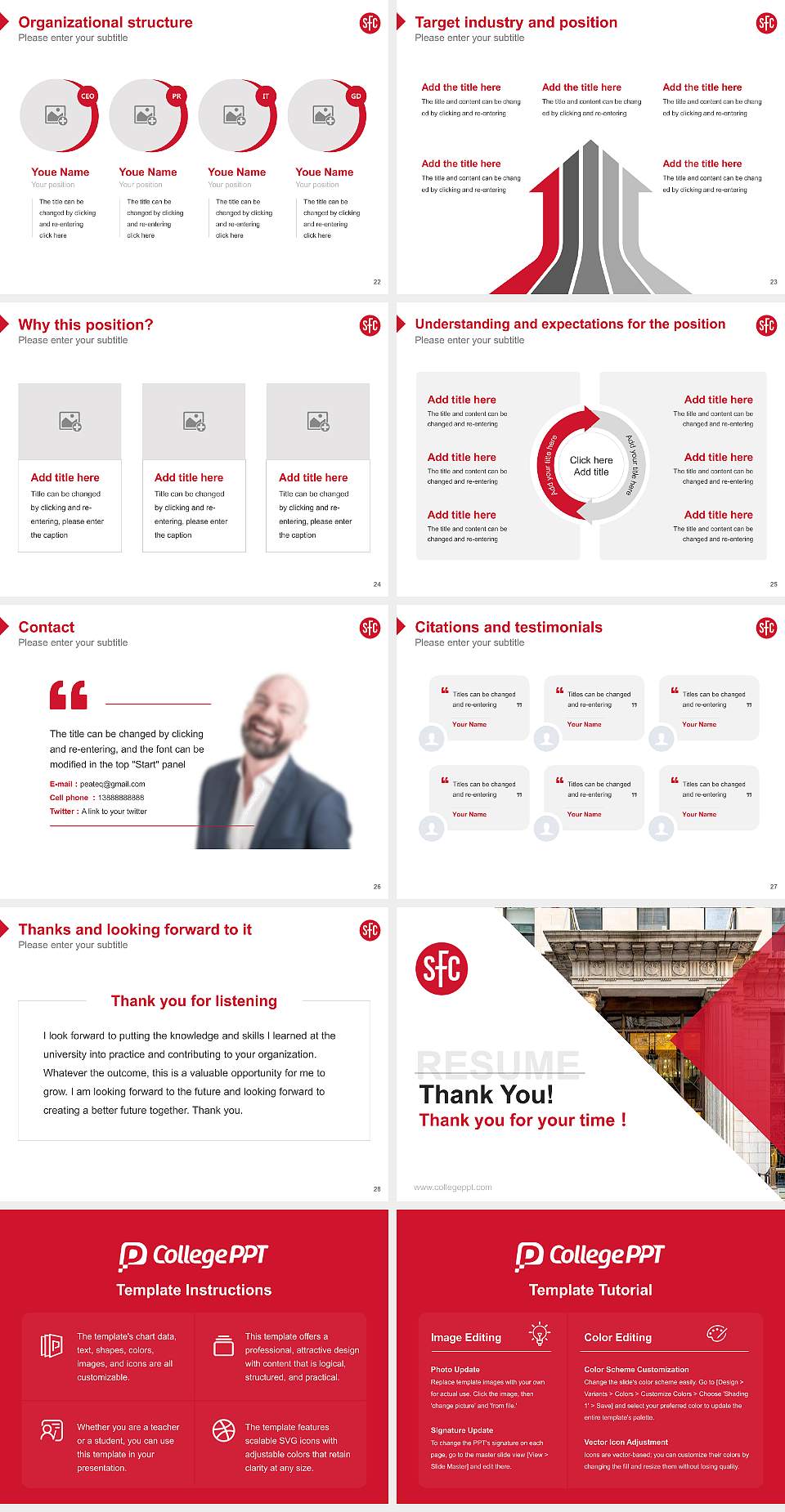 St Francis College Resume PPT Template4:3 ratio PPT effect preview image4