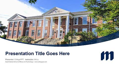 South Dakota School of Mines and Technology Course/Courseware Creation PPT Template