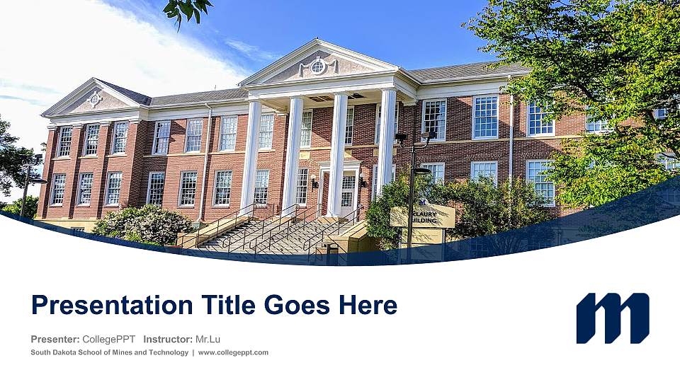 South Dakota School of Mines and Technology Course/Courseware Creation PPT Template16:9 ratio PPT effect preview image