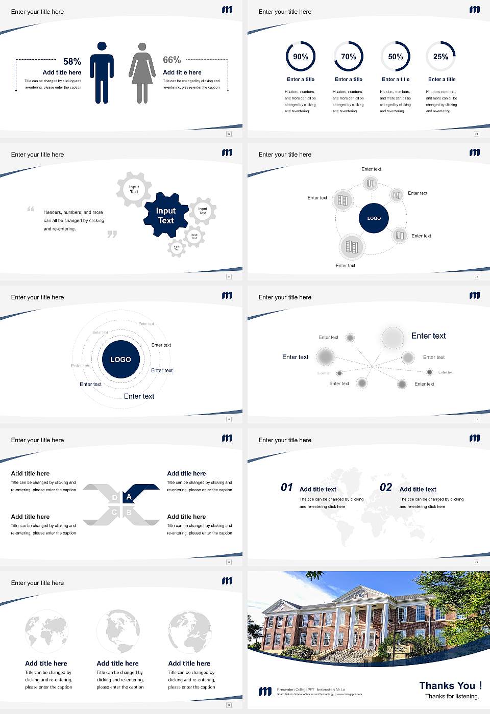 South Dakota School of Mines and Technology Course/Courseware Creation PPT Template16:9 ratio PPT effect preview image4