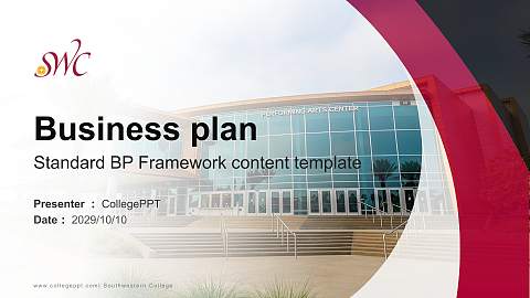 Southwestern College Competition/Entrepreneurship Contest PPT Template