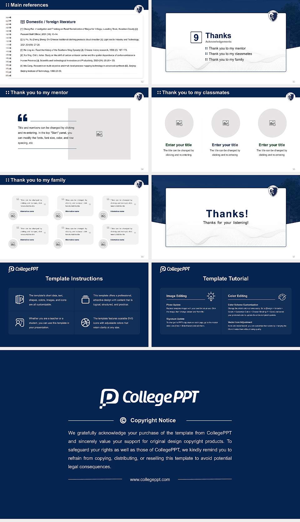 Southwestern Christian College Graduation Thesis Defense PPT Template16:9 ratio PPT effect preview image7