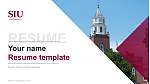 Southern Illinois University-Carbondale CV PPT-sjabloon