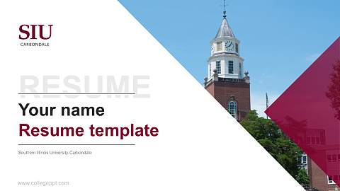 Southern Illinois University-Carbondale Resume PPT Template