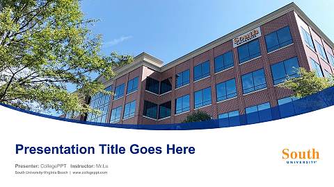 South University-Virginia Beach Course/Courseware Creation PPT Template