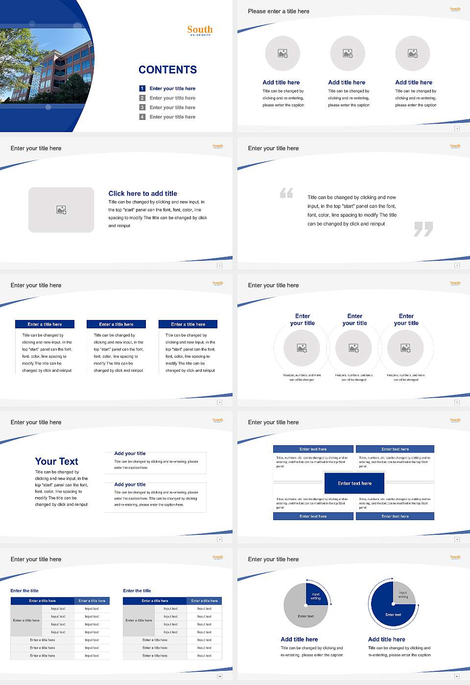 South University-Virginia Beach Course/Courseware Creation PPT Template16:9 ratio PPT effect preview image2