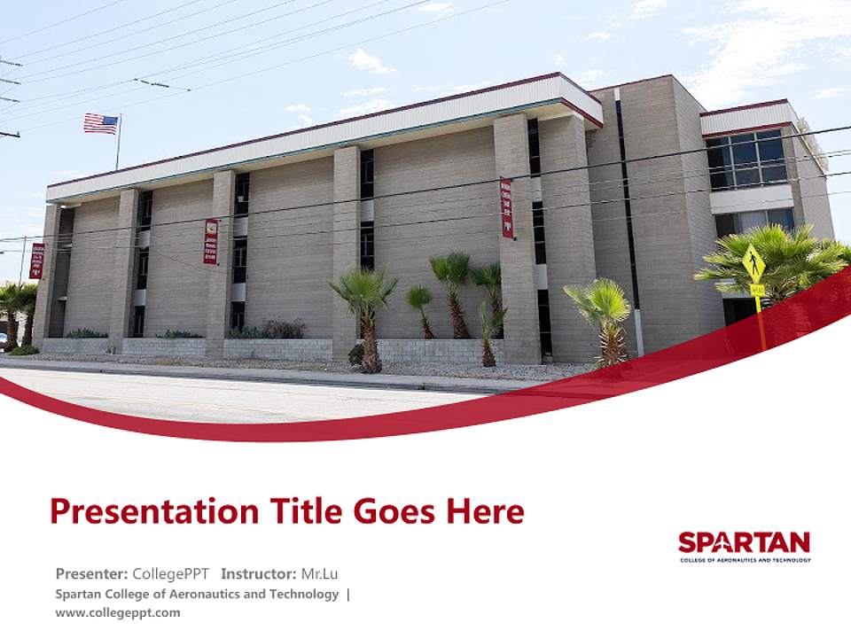 Spartan College of Aeronautics and Technology Course/Courseware Creation PPT Template4:3 ratio PPT effect preview image5