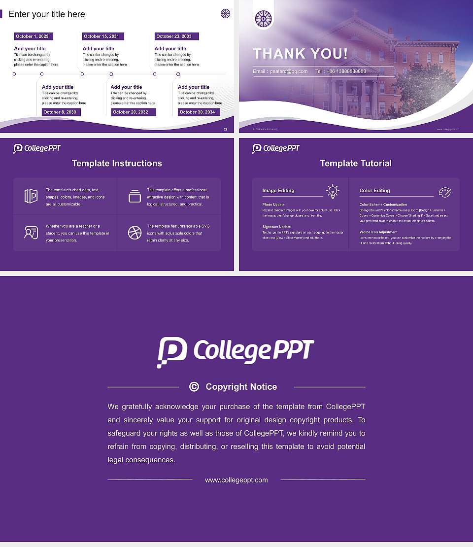 St Catherine University Lecture Sharing and Networking Event PPT Template16:9 ratio PPT effect preview image4