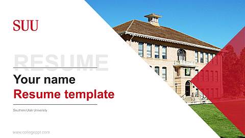 Southern Utah University Resume PPT Template