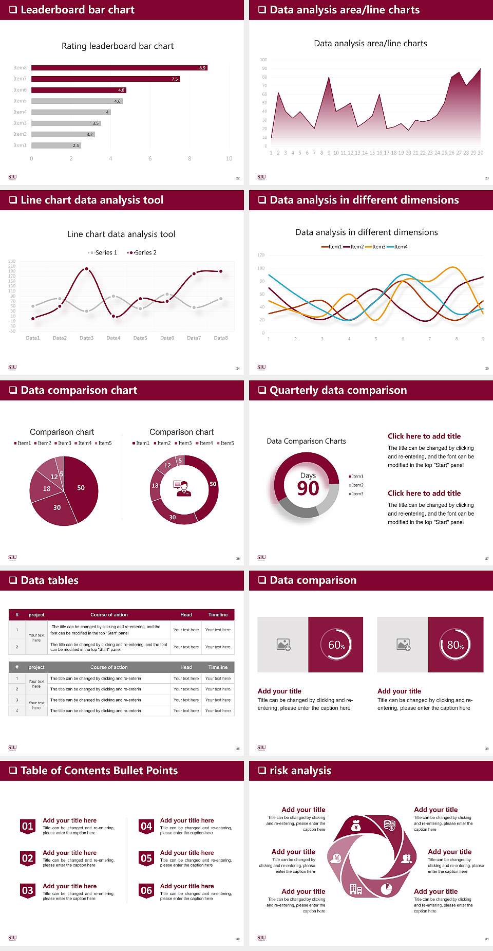 Southern Illinois University-Carbondale General Purpose PPT Template4:3 ratio PPT effect preview image4