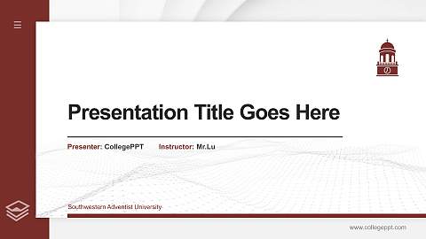 Southwestern Adventist University Thesis Proposal/Graduation Defense PPT Template