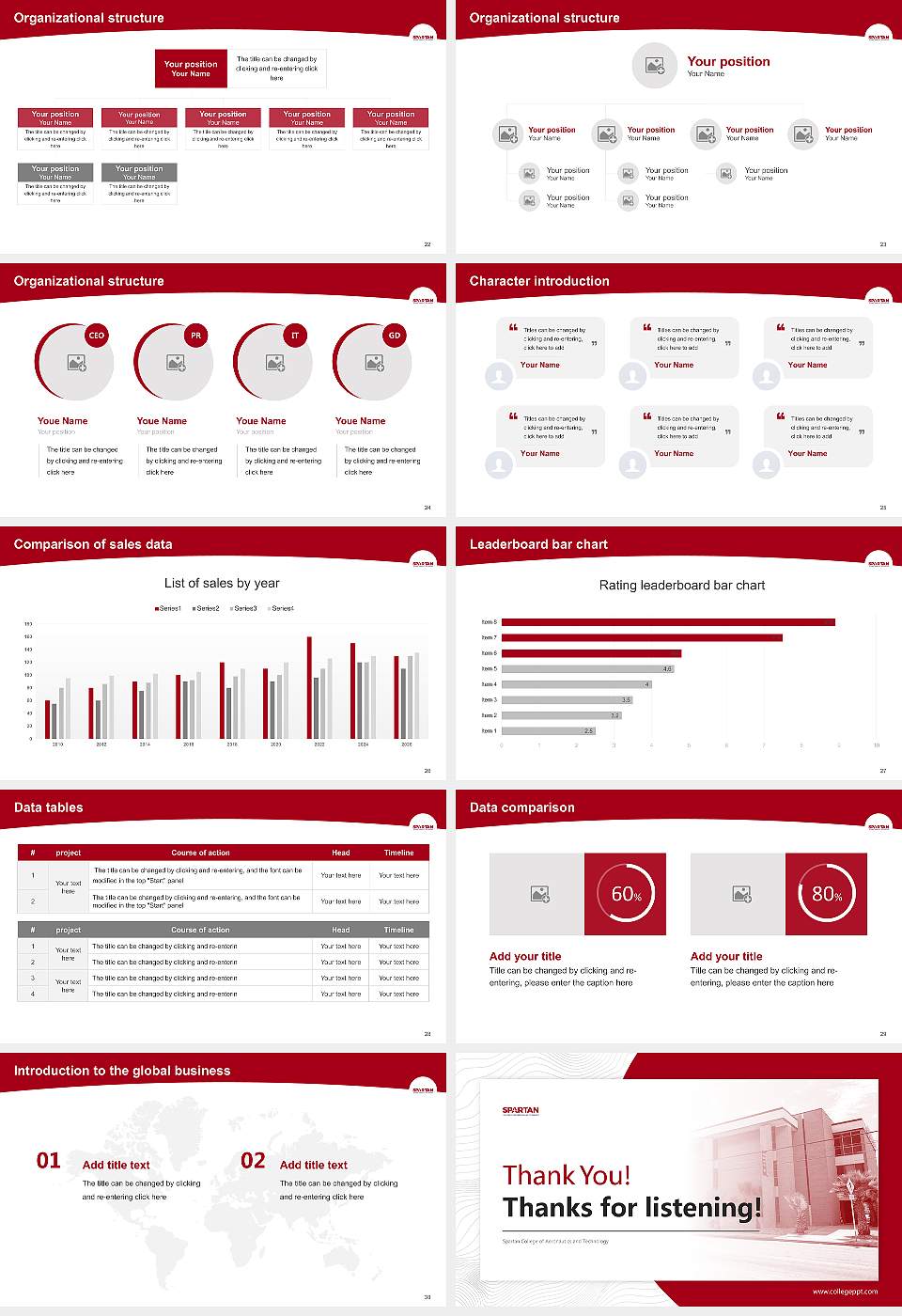 Spartan College of Aeronautics and Technology Academic Presentation/Research Findings Report PPT Template16:9 ratio PPT effect preview image4