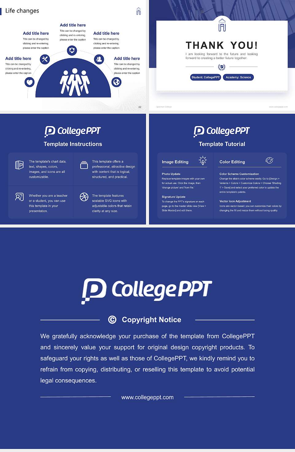 Spelman College National Scholarship Defense PPT Template4:3 ratio PPT effect preview image4